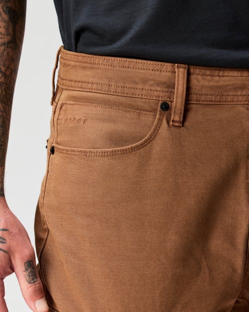 lifestyle image of Rover Double-Knee Work Pant - HB Athletic Tapered