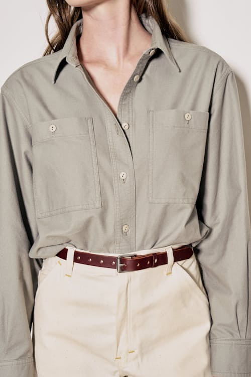 on model image of Women's Field Chamois Shirt