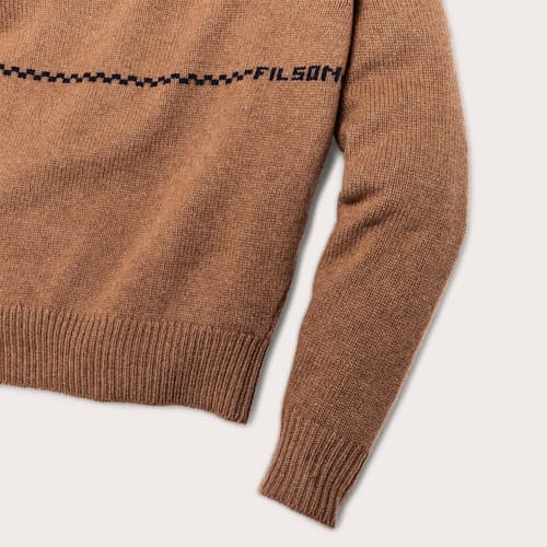 laydown detail image of Women's Horse Wool Crewneck Sweater