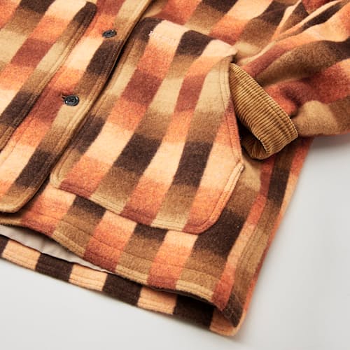 laydown detail image of Women's Blanket Wool Barn Coat