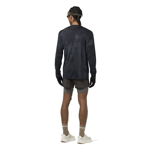 on model image of Cloud Merino Performance Long Sleeve T-Shirt