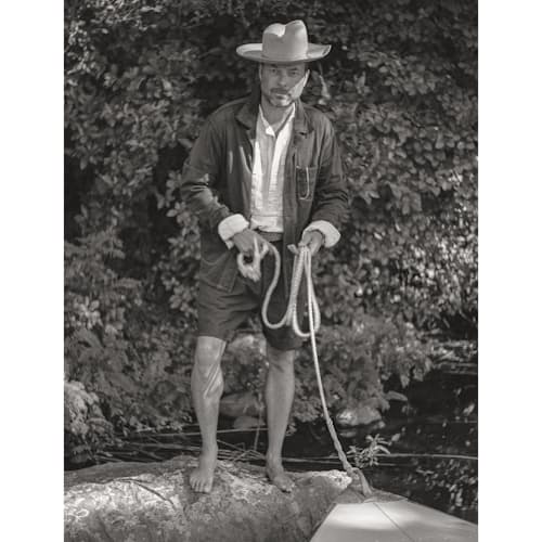 lifestyle image of Hawkes Cotton Linen Pleated Short