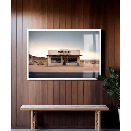 lifestyle image of Roadside Remains Print #5 of 6 - Lou's Liquor