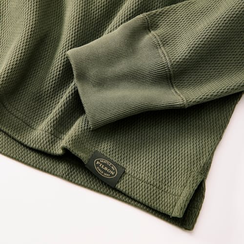 laydown detail image of Waffle Knit Henley