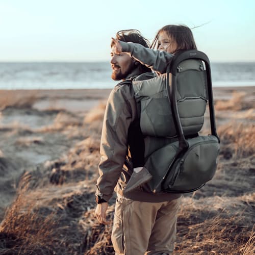 lifestyle image of Sapling Child Carrier Backpack