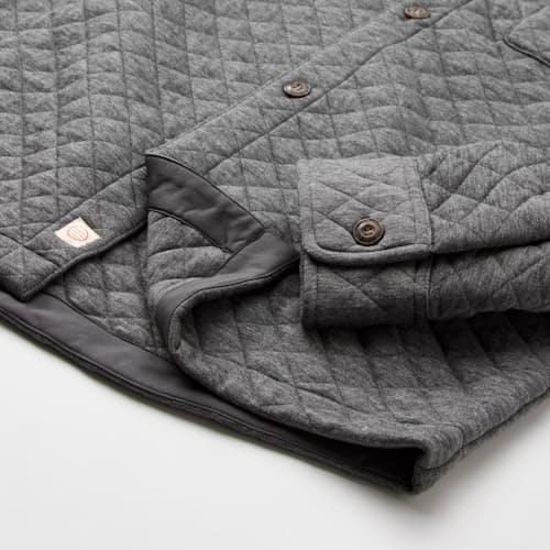 laydown detail image of Corbet Quilted Overshirt