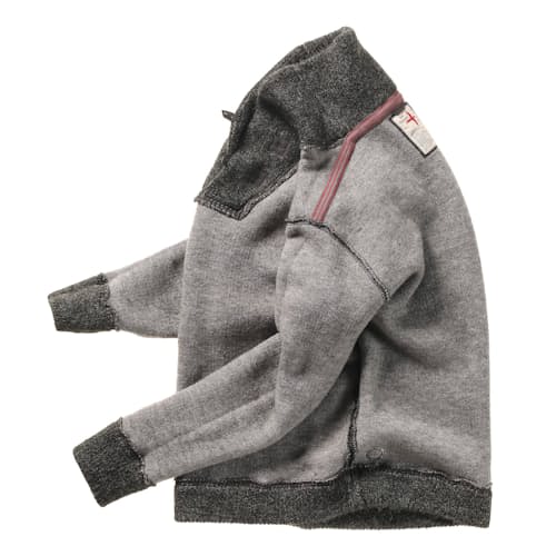 laydown image of Old Salt Shawl Sweater