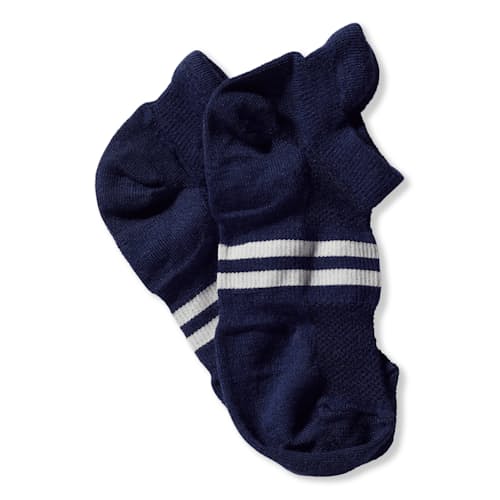 laydown image of Merino No Show Socks