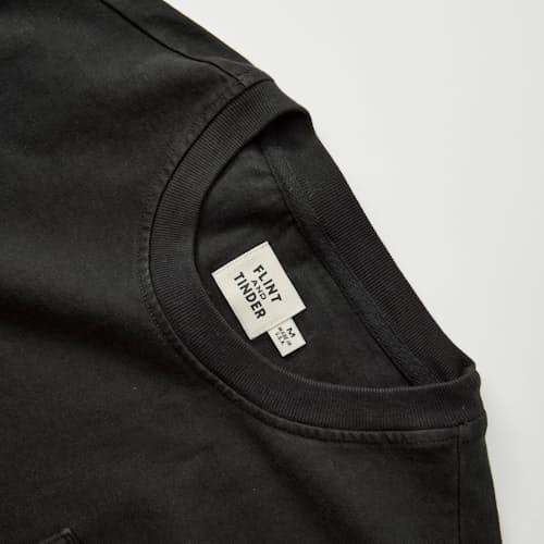 laydown detail image of American Heavyweight Long Sleeve T-Shirt