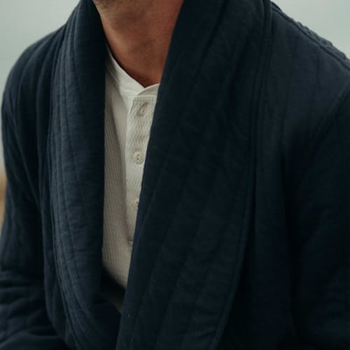 lifestyle image of The Shawl Quilted Robe