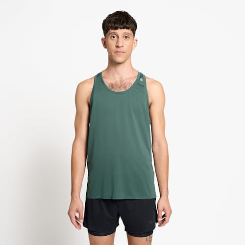 on model image of FST Performance Singlet Tank Top