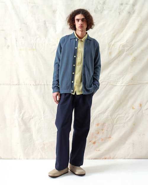 on model image of Brewer Cardigan