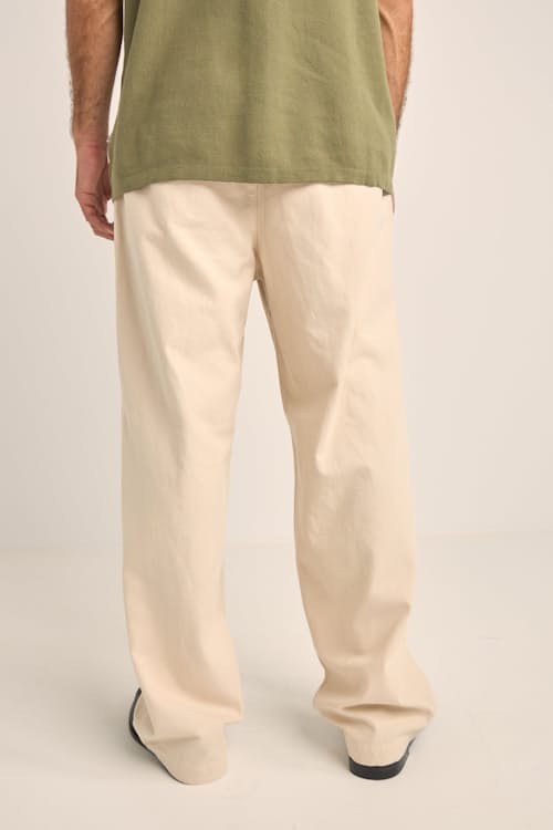 on model image of Essential Twill Trouser