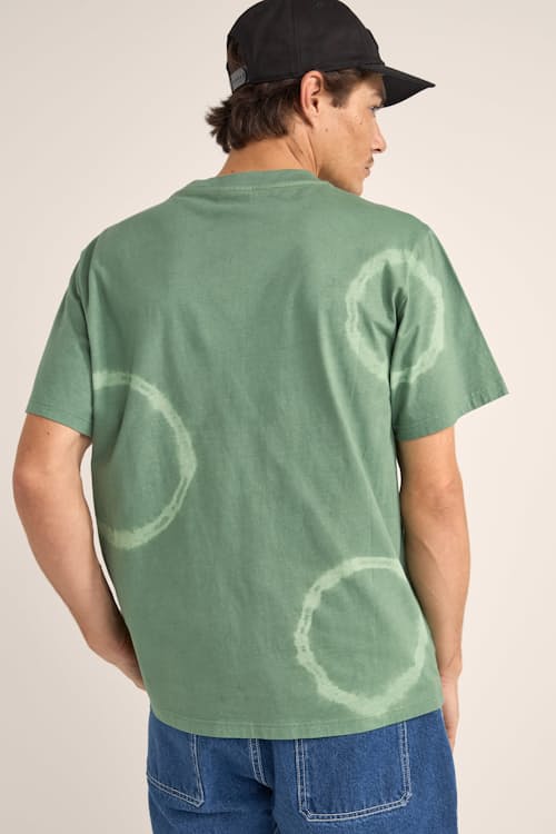 on model image of Tie Dye Short Sleeve T-Shirt