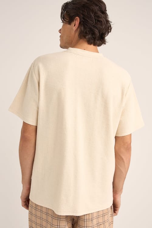 on model image of Vintage Terry Short Sleeve T-Shirt