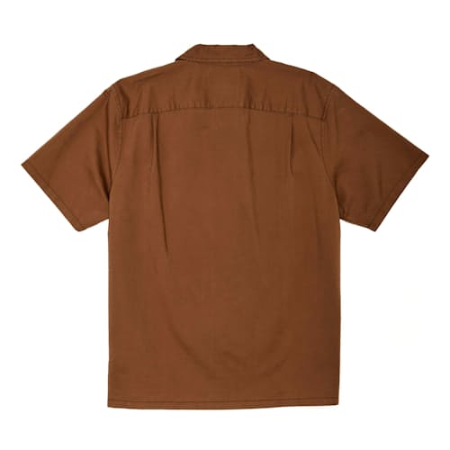 laydown image of Greenwood Camp Short Sleeve Shirt