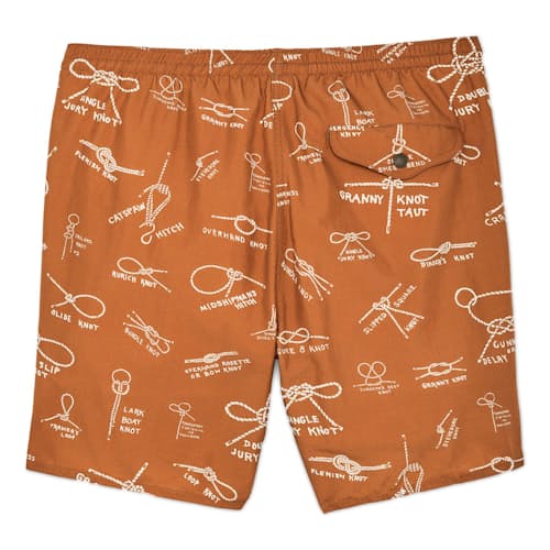 laydown image of Oxbow Lake Swim Trunks