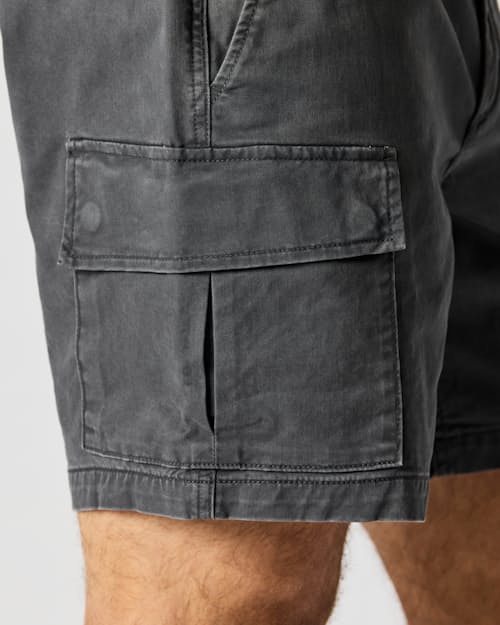 on model image of 365 Cargo Short - 7"