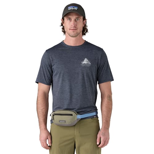 on model image of Terravia Mini Hip Pack Sling