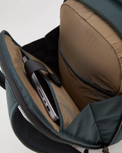 laydown detail image of Dryden Ballistic Nylon Backpack Exclusive - 25L