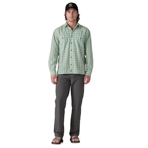 on model image of Long-Sleeved Island Hopper Shirt