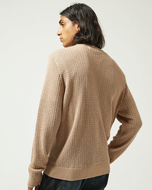 on model image of Marled Pima Cotton Cardigan