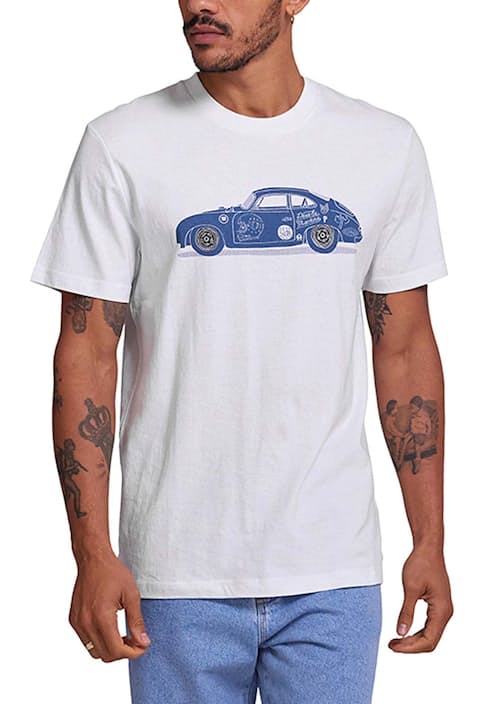 on model image of 356 Porsche T-Shirt