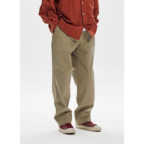 on model image of Jungle Cloth Fatigue Pants
