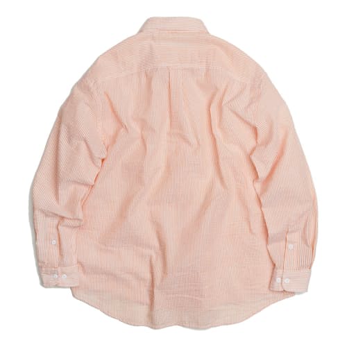 laydown image of OG Dobby Weave Seersucker Long Sleeve Shirt