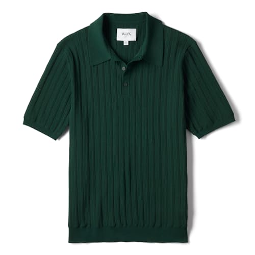 laydown image of Naples Knit Polo