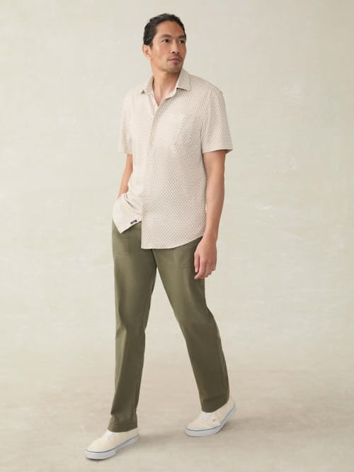 on model image of Hermosa Short Sleeve Shirt