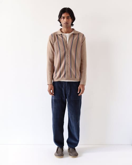 on model image of Zigger Longsleeve Cardigan