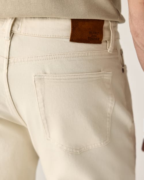 on model image of Stretch Selvedge Denim - HB Athletic Tapered