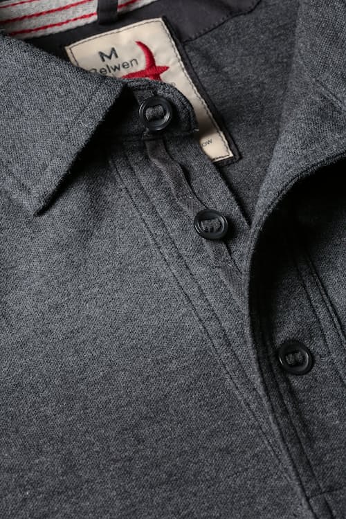 laydown detail image of Pique Long Sleeve Polo