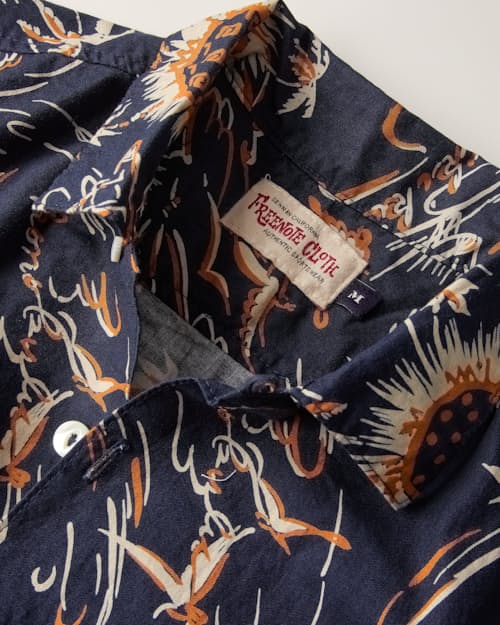 laydown detail image of Dean Aloha Camp Collar Shirt