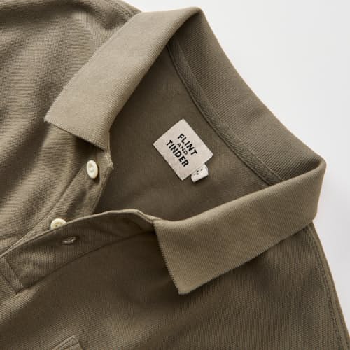laydown detail image of Pique Polo Shirt