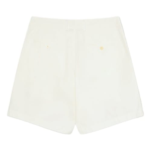 laydown image of Lapa Double Pleated Canvas Shorts