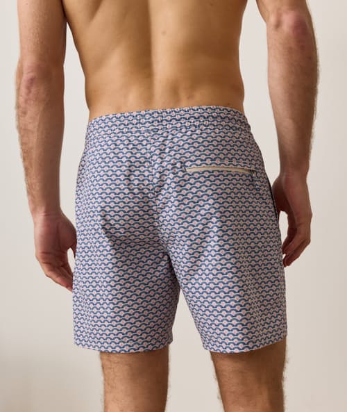 on model image of Stretch Swim Trunk - 6"