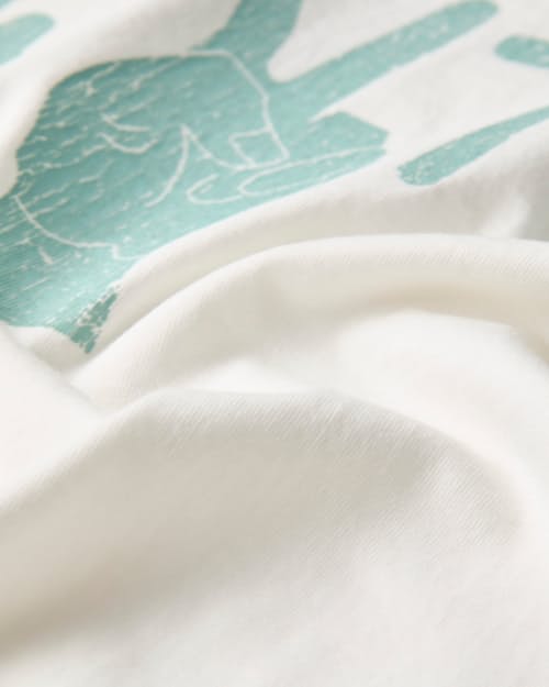 laydown detail image of Tubular Peace Ringer T-Shirt