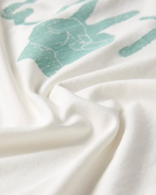 laydown detail image of Tubular Peace Ringer T-Shirt