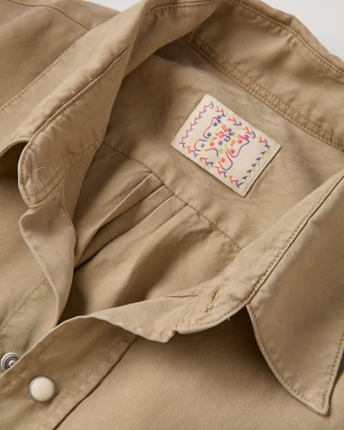 laydown detail image of Tencel Pearlsnap Shirt