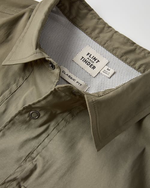 laydown detail image of UPF Fishing Shirt
