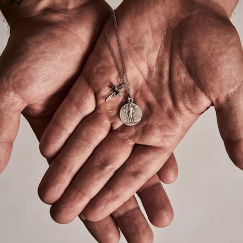 laydown detail image of American Prayer Necklace