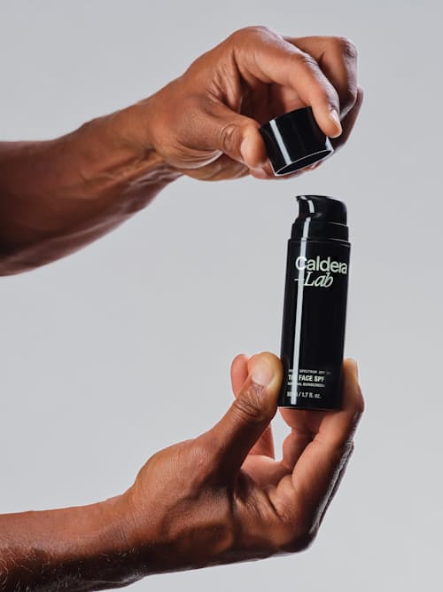 on model image of The Face SPF Sunscreen - SPF 30