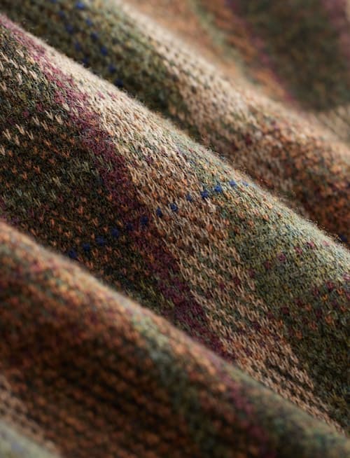laydown detail image of Birdseye Jacquard Matlock Cashmere Shirt