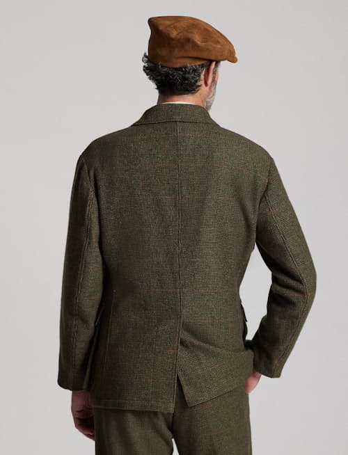 on model image of Braid Wool Blazer