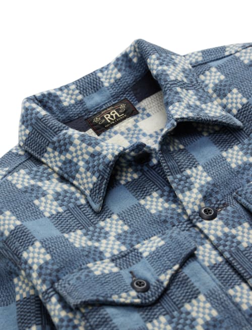laydown detail image of Jacquard Regiment Overshirt