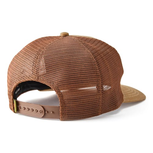laydown image of Adventure Co. Waxed Canvas Trucker Hat