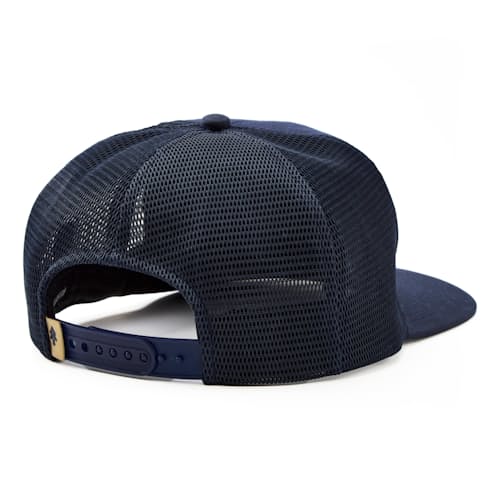 laydown image of Adventure Co. Waxed Canvas Trucker Hat