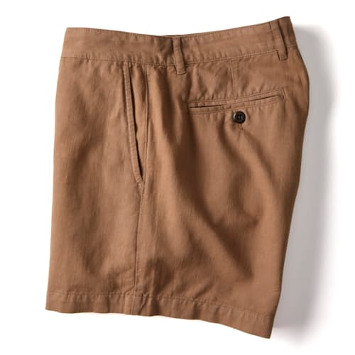 laydown image of Cotton Linen Short - 5"